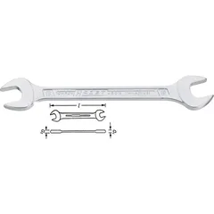Hazet Dobbelthodet fastnøkkel 450N-6X7 6-kant | NV 6 x 7 mm