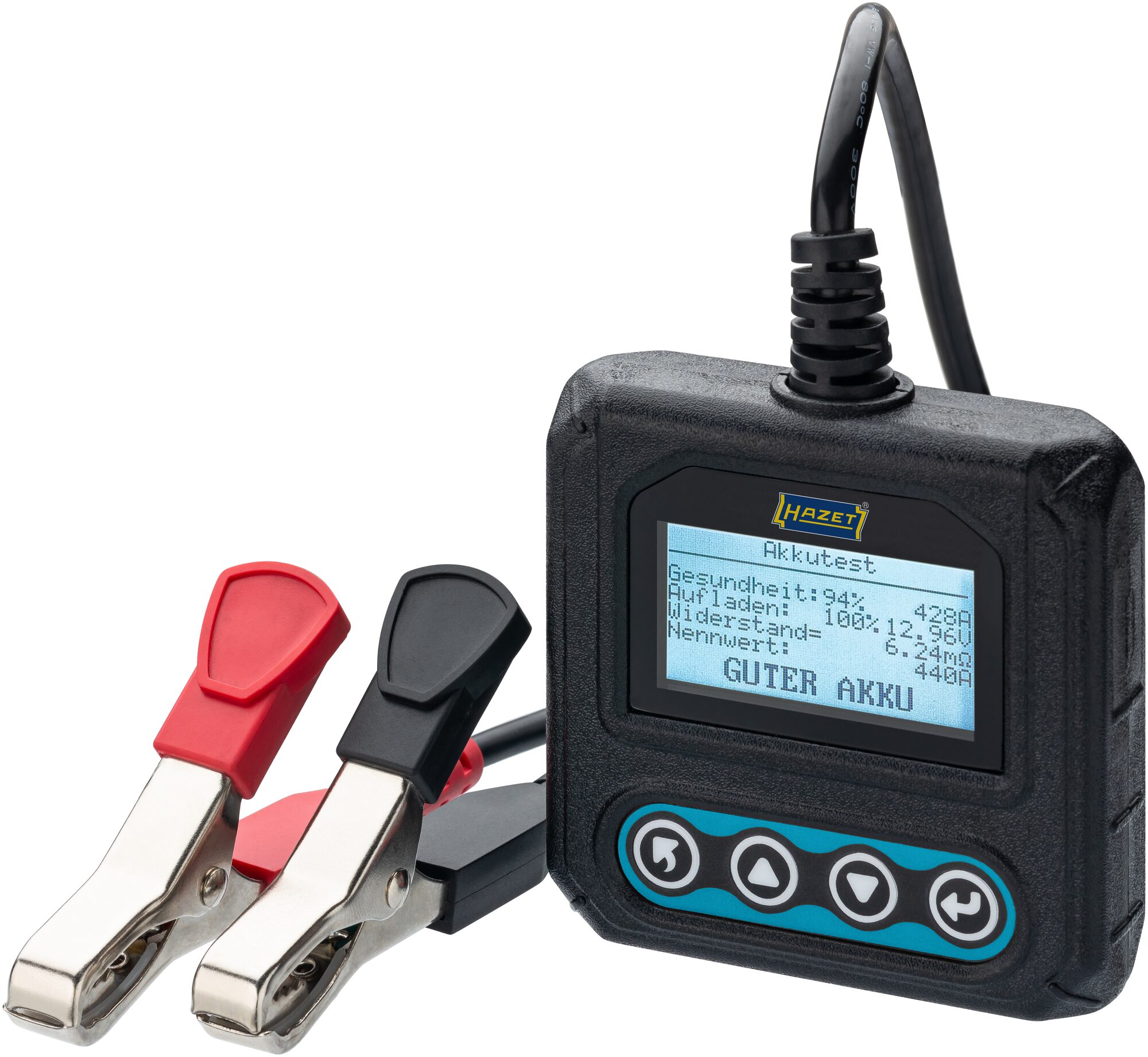 Hazet Batteritester 4650-6 Mini med QR-kodefunksjon