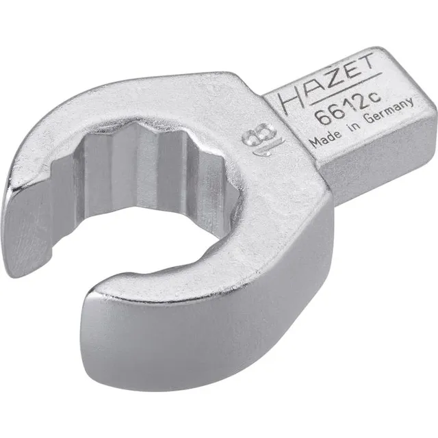 Hazet Innstikk-ringnøkkel 6612C-18 åpen | 9 x 12 mm innstikk | NV 18 mm 
