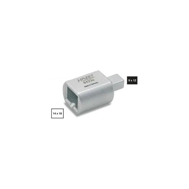 Hazet Innstikkadapter 6423C Lengde 50 mm 9 x 12 mm innstikk 
