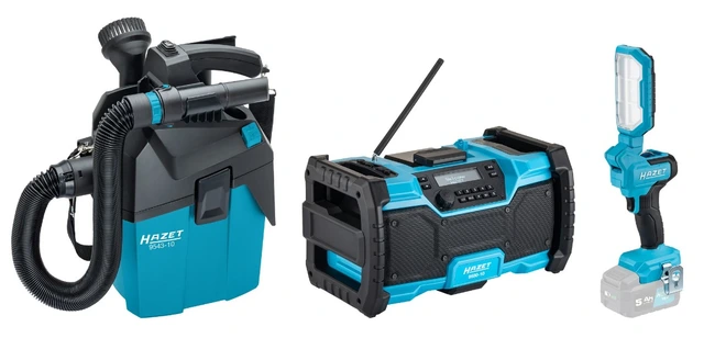 Hazet Batteriradio for byggeplassen Batteri-tørrstøvsuger | 18 Volt 