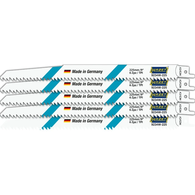 Hazet Sagbladsett 9234W-225/5 5 deler Batteri-sabelsager 