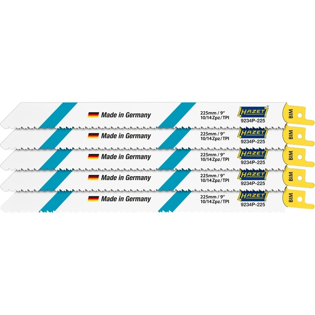 Hazet Sagbladsett 9234P-225/5 5 deler Batteri-sabelsager 