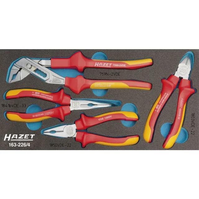 Hazet Tangsett 163-226/4 4 deler isolert 