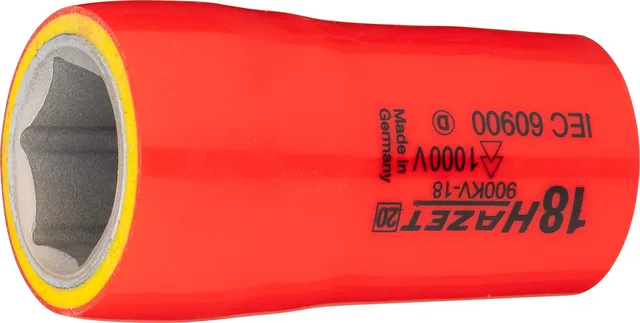 Hazet Pipe 900KV-18 isolert 1/2 tomme firkantdrev | 6-kant 