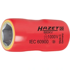 Hazet Pipe 880KV-20 isolert 3/8 tomme (1 mm) firkantdrev | 6-kant