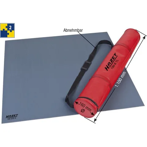 Hazet Isoleringsmatte 196VDE-8/2 2 deler Mål: 1 x 1 x 4, mm