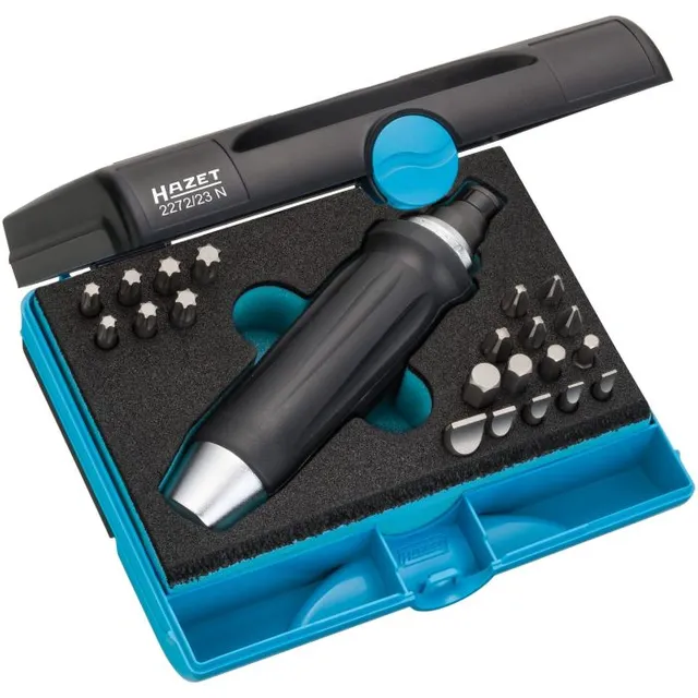 Hazet Slagskrutrekker-bitsett 2272/23N 5/16 tomme sekskant | 23 deler | 5 – 1 