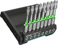 Hazet SmartHolder med 8 bits 2304SH-13 lang | 1/4 tomme sekskant | innv. TORX®