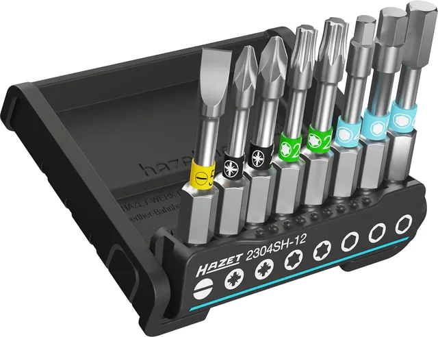 Hazet SmartHolder med 8 bits 2304SH-12 5 lang | 1/4 tomme sekskant | 8 deler 
