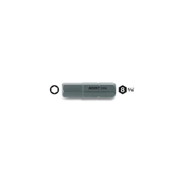 Hazet Bits 2206-8 5/16 tomme sekskant Unbrakoprofil | NV 8 mm 