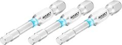 Hazet Bits 2204NSLG-4/3 3 deler 1/4 tomme sekskant | Unbrakoprofil