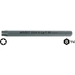 Hazet Bits 2224SLG-T30 innv. TORX® 5/16 tomme sekskant | NV T3