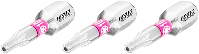 Hazet Bits 2223N-T10H/3 3 deler 1/4 tomme sekskant | NV T1H 