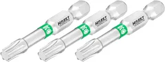 Hazet Bits 2223NSLG-T30/3 innv. TORX® 1/4 tomme sekskant | 3 deler | NV T3
