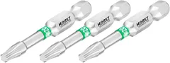Hazet Bits 2223NSLG-T20/3 innv. TORX® 1/4 tomme sekskant | 3 deler | NV T2