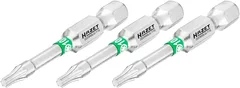 Hazet Bits 2223NSLG-T10/3 innv. TORX® 1/4 tomme sekskant | 3 deler | NV T1