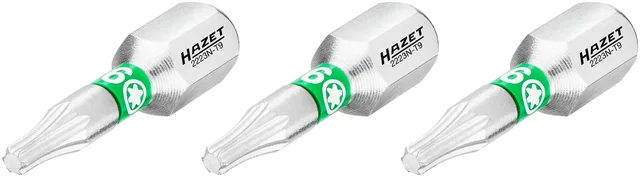 Hazet Bits 2223N-T9/3 1/4 tomme sekskant innv. TORX® | 3 deler | NV T9 
