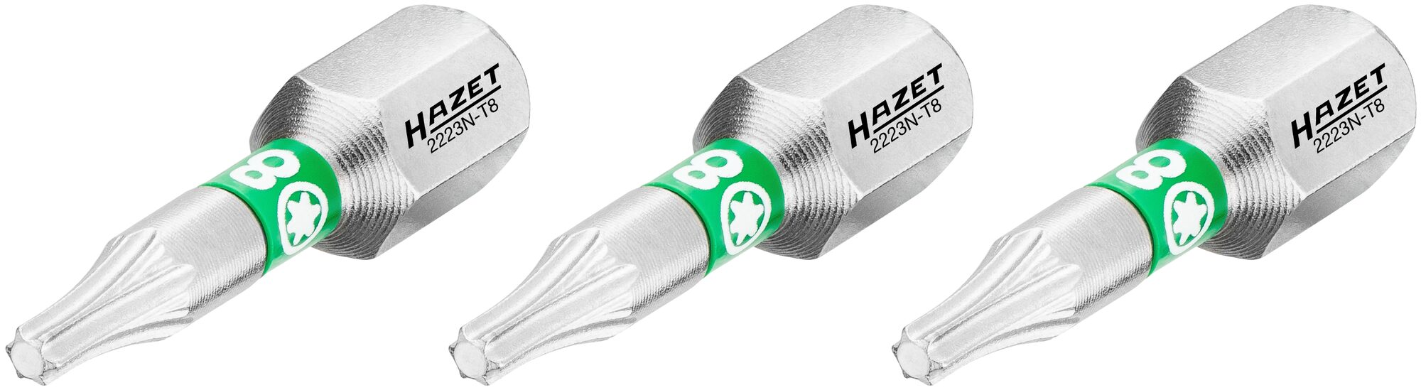 Hazet Bits 2223N-T8/3 1/4 tomme sekskant innv. TORX® | 3 deler | NV T8
