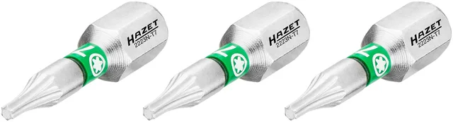 Hazet Bits 2223N-T7/3 1/4 tomme sekskant innv. TORX® | 3 deler | NV T7 