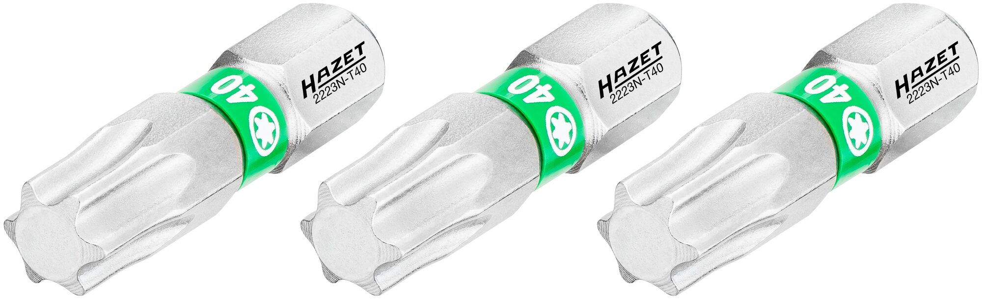 Hazet Bits 2223N-T40/3 innvendig TORX® 1/4 tomme sekskant | 3 deler | NV T4