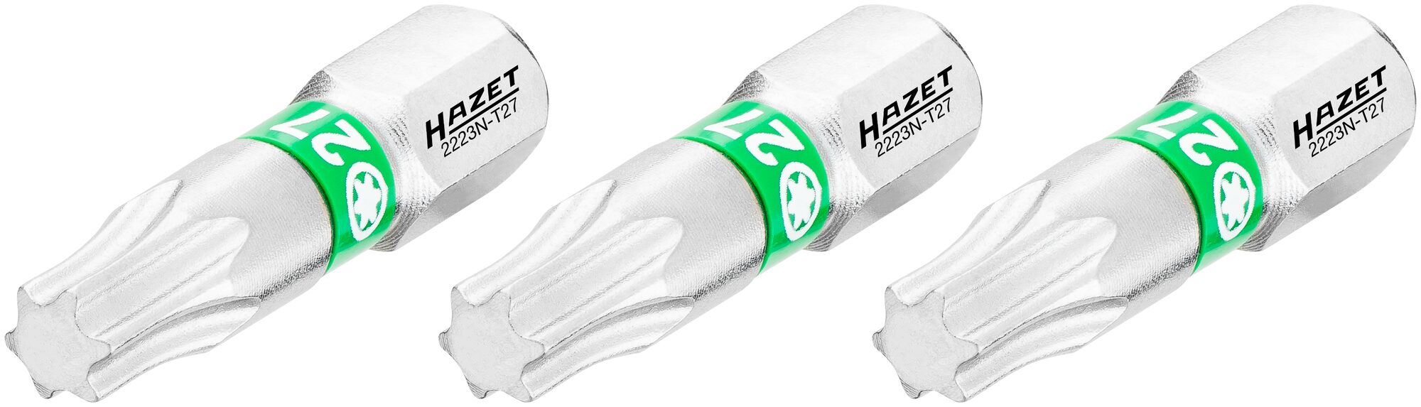 Hazet Bits 2223N-T27/3 innvendig TORX® 1/4 tomme sekskant | 3 deler | NV T27