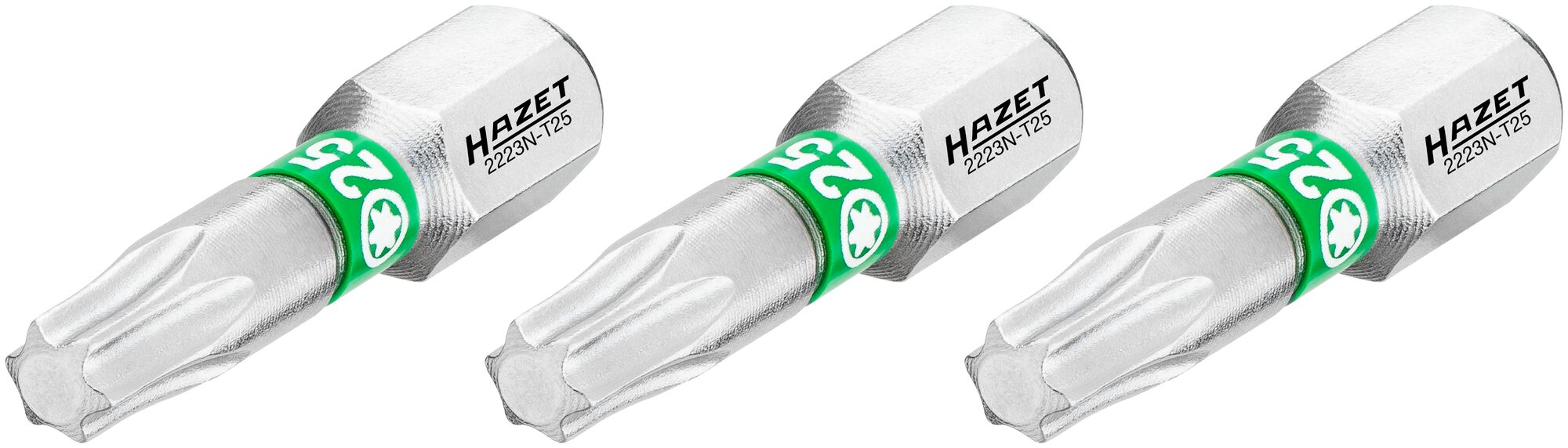 Hazet Bits 2223N-T25/3 innvendig TORX® 1/4 tomme sekskant | 3 deler | NV T25