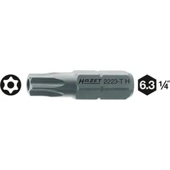 Hazet Bits 2223-T10H 1/4 tomme sekskant Sabotasjemotstandig TORX®-profil