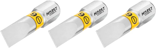Hazet Bits 2208N-9/3 1/4 tomme sekskant Slisseprofil | 3 deler | NV 1 x 6 mm 