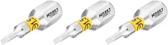 Hazet Bits 2208N-2/3 1/4 tomme sekskant Slisseprofil | 3 deler | NV ,4 x 1,5 mm