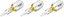 Hazet Bits 2208N-2/3 1/4 tomme sekskant Slisseprofil | 3 deler | NV ,4 x 1,5 mm
