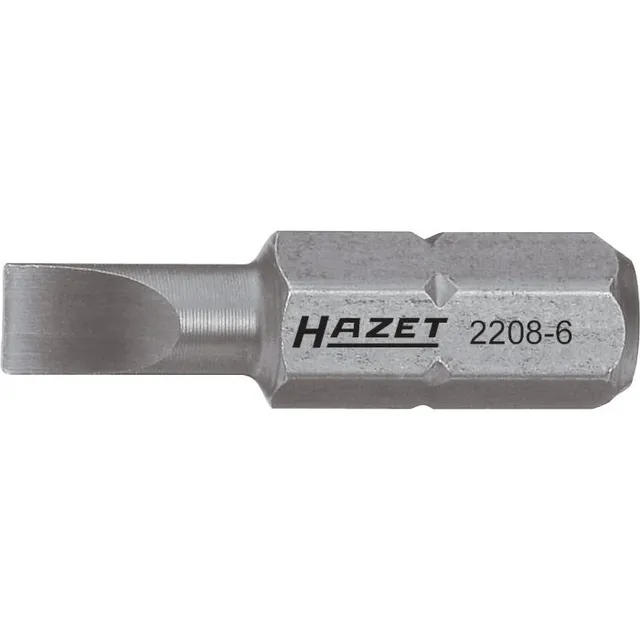 Hazet Bits 2208-4 1/4 tomme sekskant Slisseprofil | NV ,5 x 4 mm 