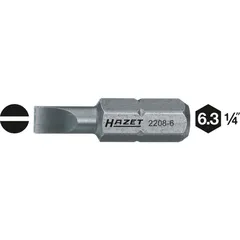 Hazet Bits 2208-10 1/4 tomme sekskant Slisseprofil | NV 1,2 x 6,5 mm