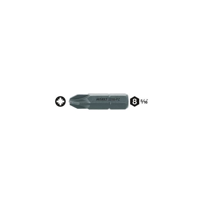 Hazet Bits 2218-PZ4 5/16 tomme sekskant PZ-profil PZ | NV PZ4