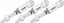 Hazet Bits 2216NSLG-PZ2/3 PZ-profil 1/4 tomme sekskant | 3 deler | NV PZ2