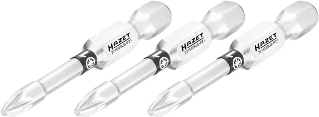 Hazet Bits 2216NSLG-PZ1/3 PZ-profil 1/4 tomme sekskant | 3 deler | NV PZ1 