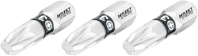 Hazet Bits 2216N-PZ3/3 PZ-profil 1/4 tomme sekskant | 3 deler | NV PZ3 