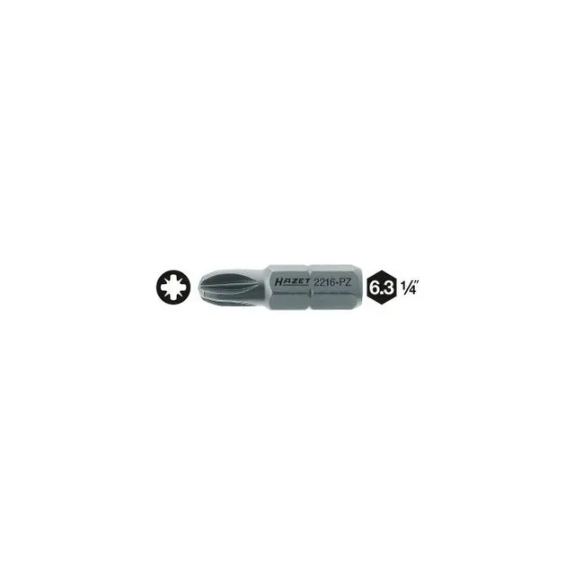 Hazet Bits 2216-PZ3 1/4 tomme sekskant PZ-profil  | NV PZ3 