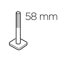 Thule T-sporskrue 58 mm