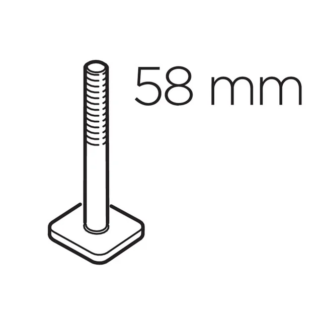 Thule T-sporskrue 58 mm 