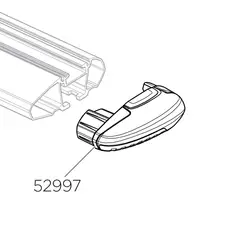 Thule WingBar Evo- endekappe høyre