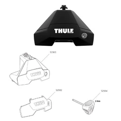 Thule Evo Clamp- komplett fot