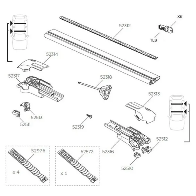 Thule deksel lh Edge 958 