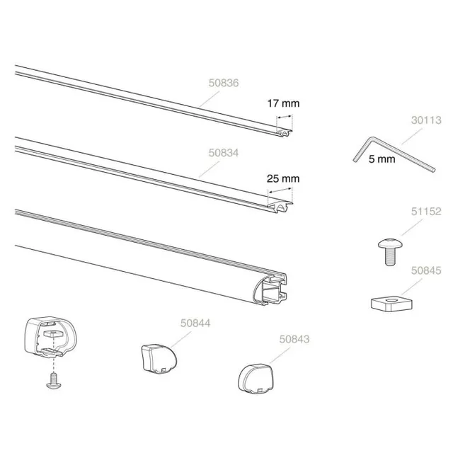 Thule gummiprofil ProBar 1500050834 