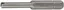 Hazet Ventiltrekker-bits 666-6 1/4 tomme sekskant