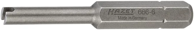 Hazet Ventiltrekker-bits 666-6 1/4 tomme sekskant 