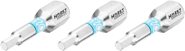 Hazet Bits 2204N-2.5/3 3 deler 1/4 tomme sekskant | Unbrakoprofil 