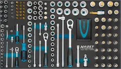 Hazet Pipesett 163-481/194N 194 deler 1/4 tomme firkantdrev, 1/2 tomme