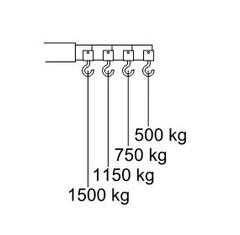 Verkstedkran CC15P, 1500 kg 