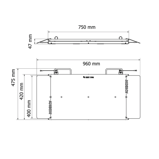 Ahcon svingskive/glideplatesett 3D 